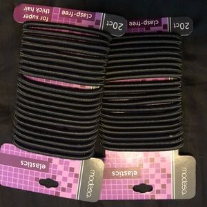 2 New 20ct hair elastics for thick hair